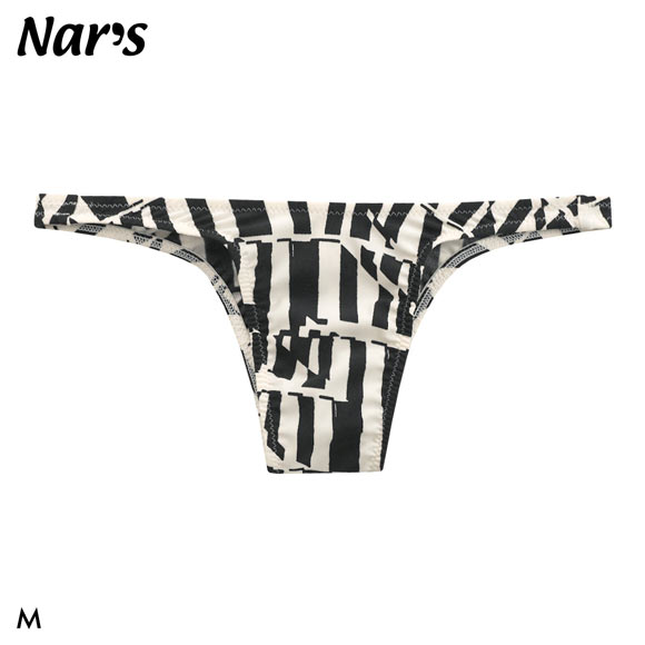 ナルズ シフトストライプ ハーフバック ビキニ ジェンダーレス 男女兼用 ブリーフ 前とじ Nars ユニセックス