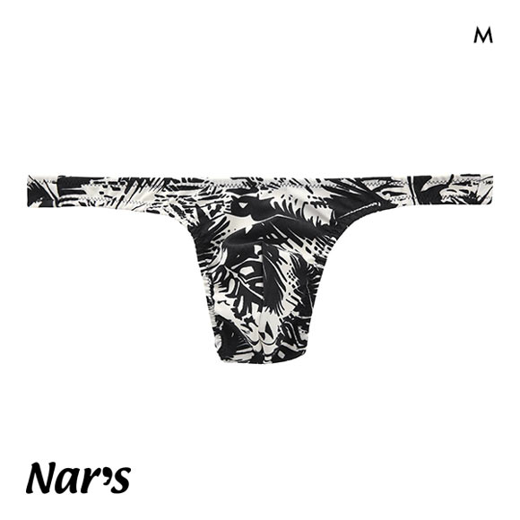 ナルズ Nars ブラックボタニカル Tバック ビキニ M 前とじ 日本製 タンガ ソング メンズ