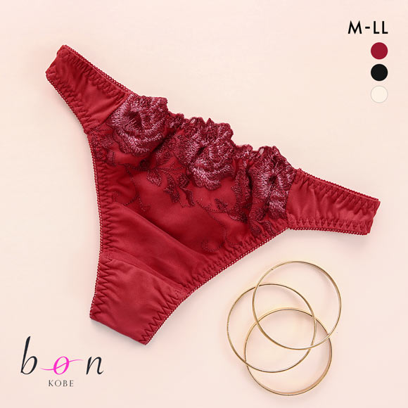 ビーオーエヌ bon ローズレース シリーズ ショーツ Tバック M L LL 単品 大きいサイズ