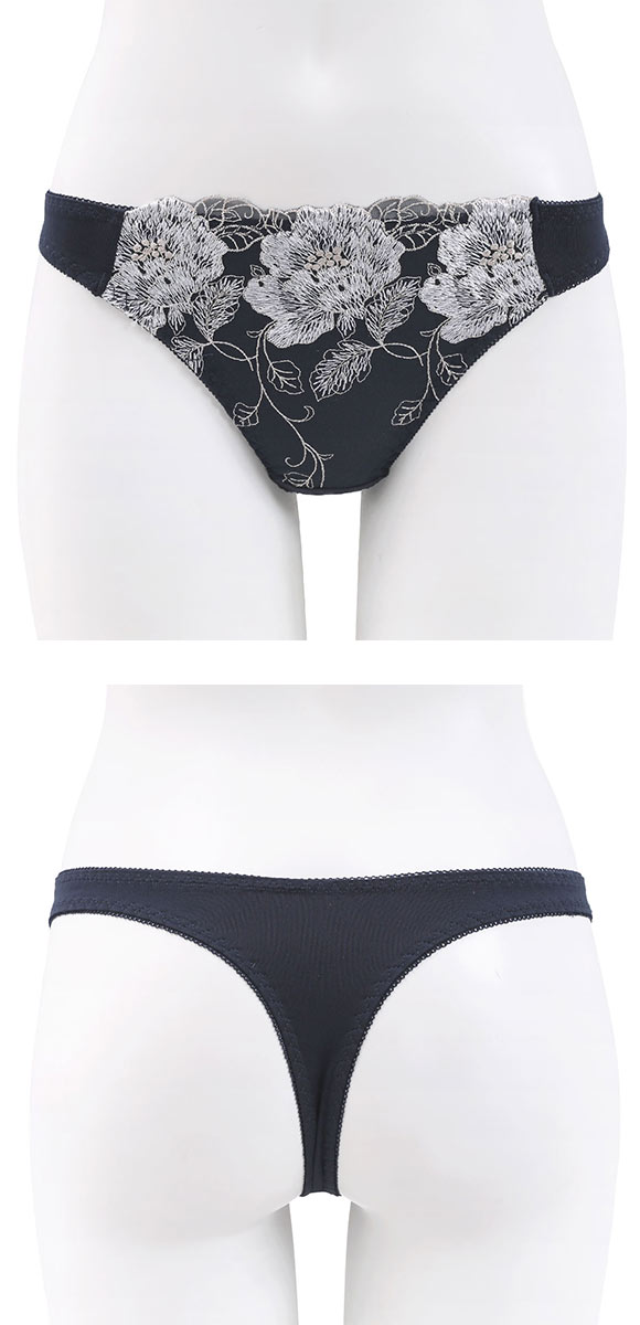 ビーオーエヌ 脇スッキリバストメイクブラ 花柄 カシュクール シリーズ ショーツ Tバック M L LL 大きいサイズ