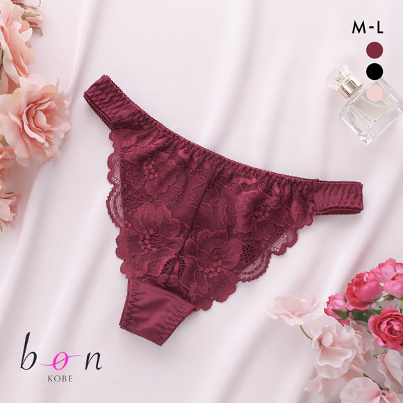 ビーオーエヌ 脇細見え 胸元リッチ シュッとRich シリーズ ショーツ Tバック M L バックレース