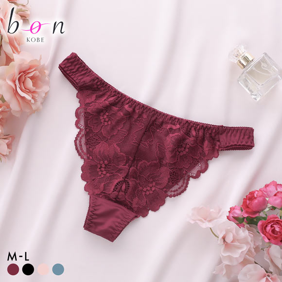 ビーオーエヌ 脇細見え 胸元リッチ シュッとRich シリーズ ショーツ Tバック M L バックレース