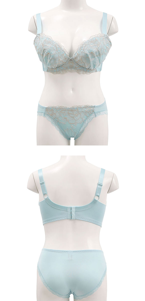 ビーオーエヌ 美胸 脇寄せ バストメイクブラ ローズレース シリーズ ブラジャー ショーツ セット GHI bon 脇すっきり 脇高 脇肉