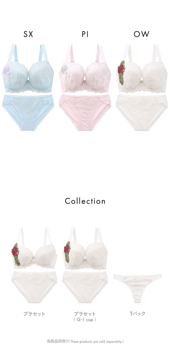 ビーオーエヌ 美胸 脇寄せ バストメイクブラ 大輪のバラ シリーズ ブラジャー ショーツ セット GHI 脇すっきり グラマー bon