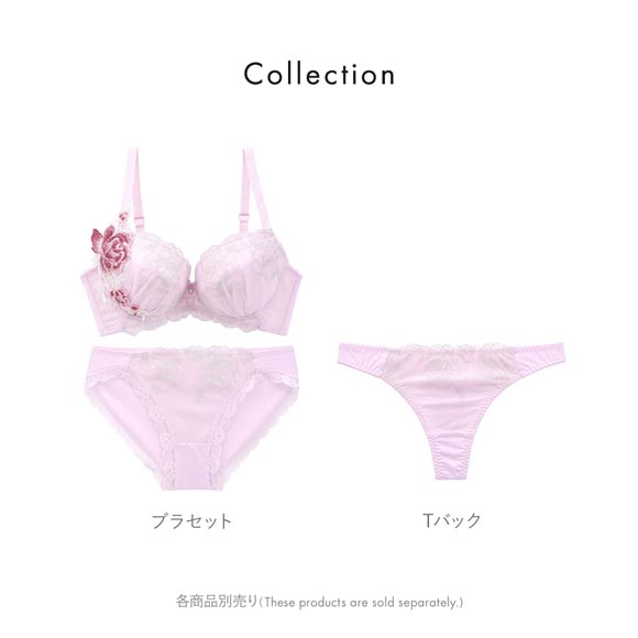 ビーオーエヌ 美胸 脇寄せ バストメイクブラ クラシカルローズ シリーズ ブラジャー ショーツ GHI グラマー 大きいサイズ bon