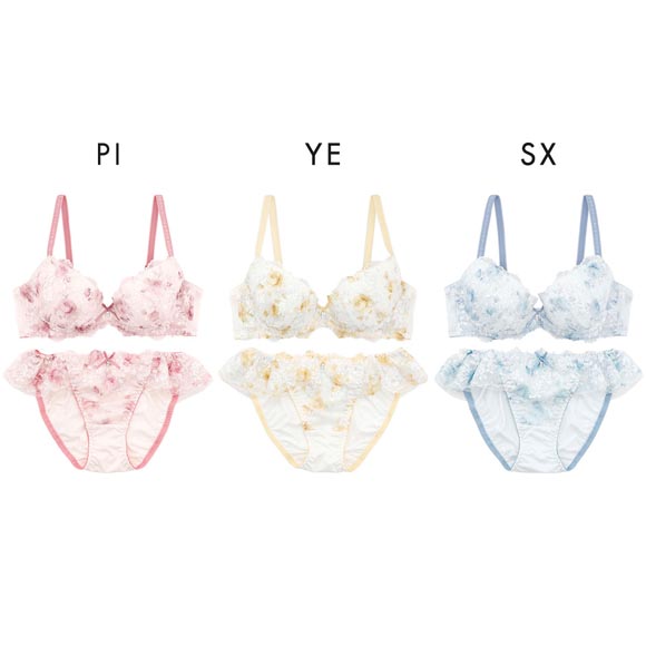 パリーゼ ローズパルファン ブラセット EF ナイスフィット 大きいサイズ ブラジャー ショーツ セット 下着 Palissee