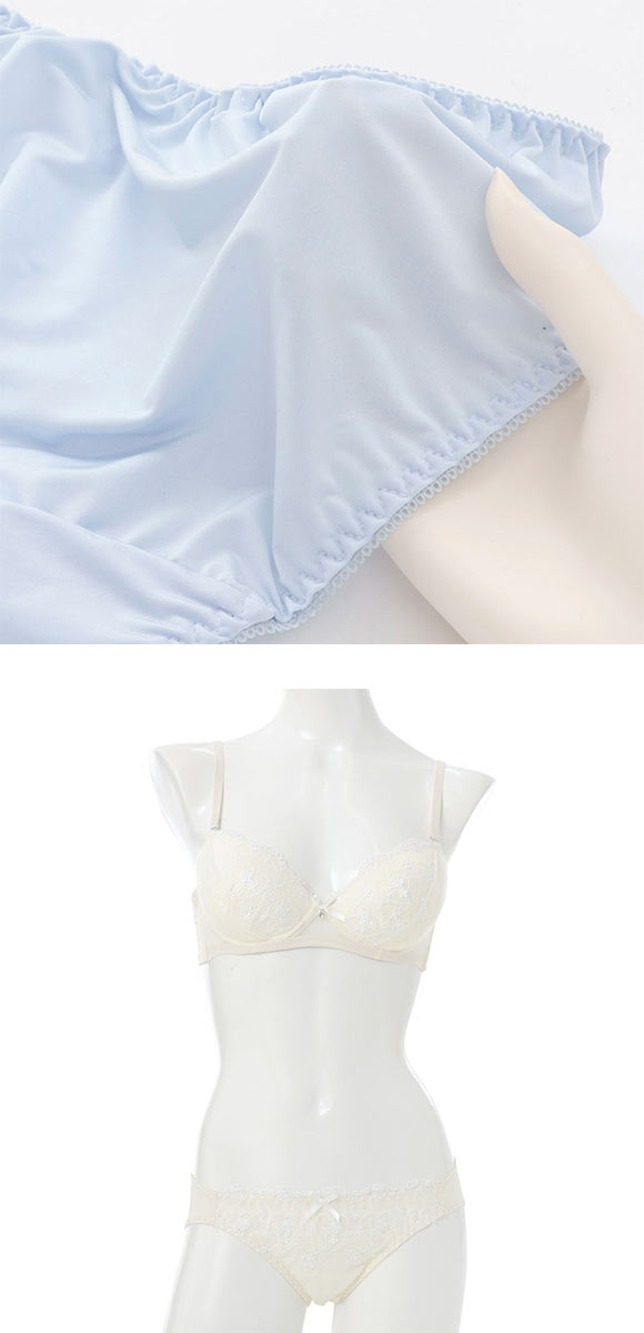 プチマリー ガーリーハートレース ブラセット ABCD ブラジャー ショーツ セット petit marie WHITE