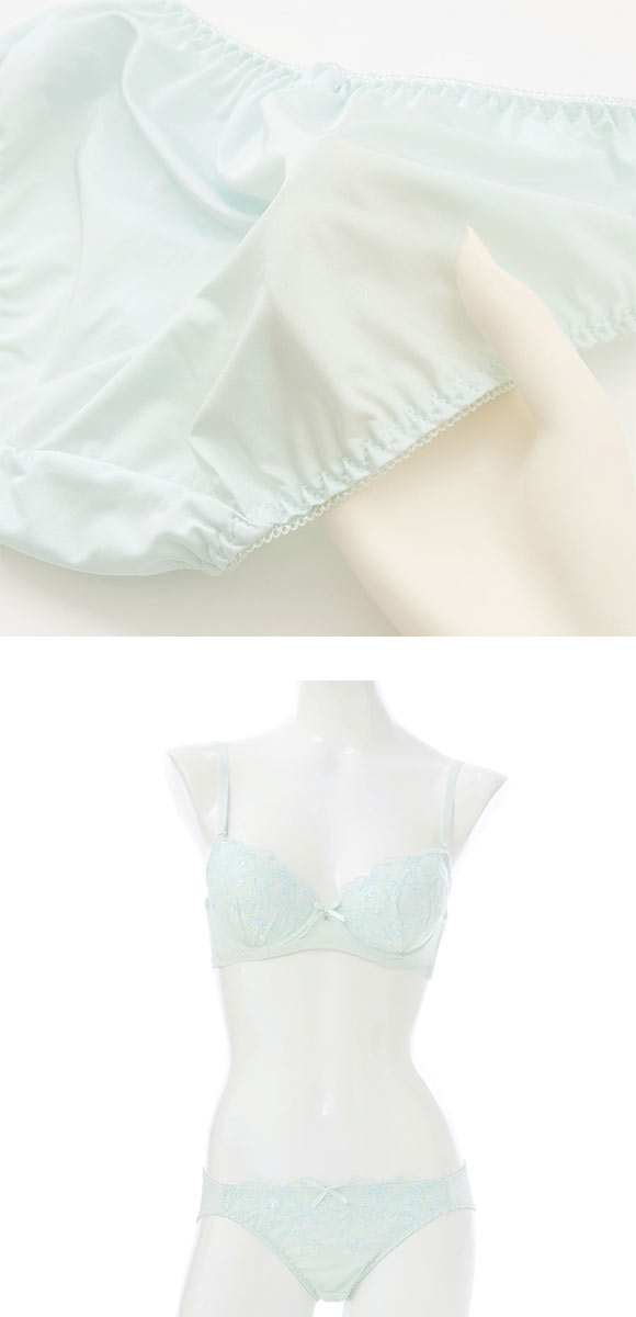 プチマリー ガーリーリボンレース ブラセット ABCD ブラジャー ショーツ セット petit marie WHITE