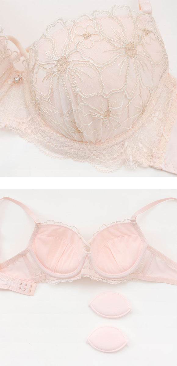 プチソワレ ブルーミングフラワー ブラセット ABCD クロスコード ブラジャー ショーツ セット petit soiree