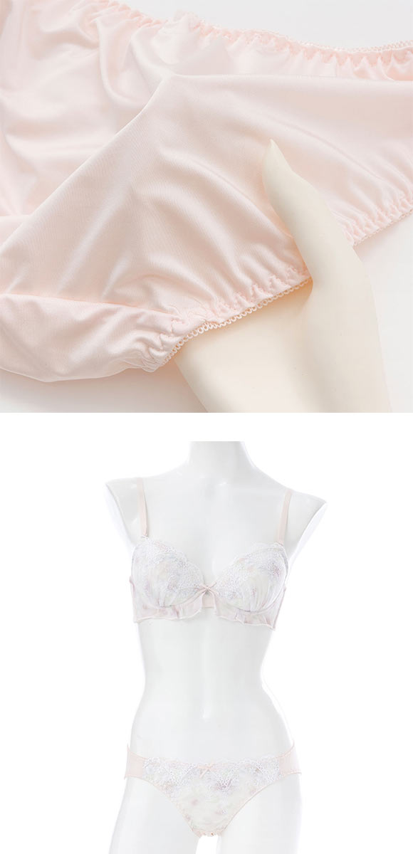 プチソワレ ブラセット プリントラメレース ブラジャー ショーツ セット ABCDEF petit soiree