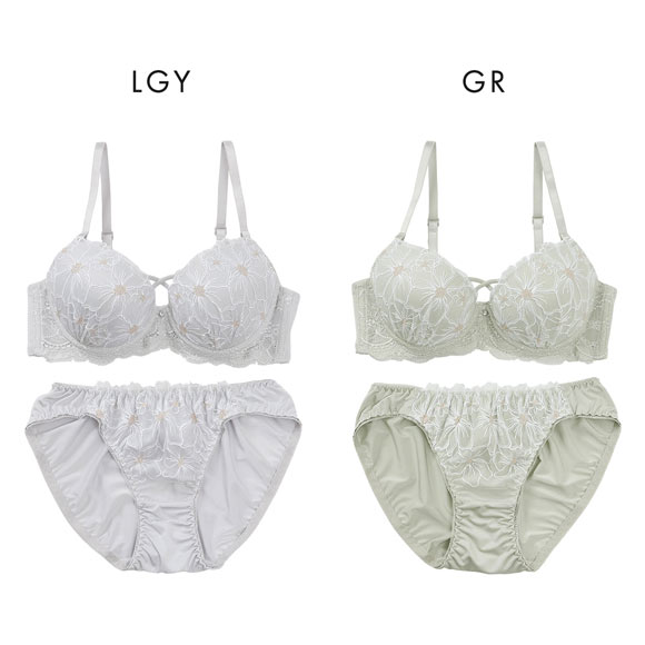 プチソワレ ブルーミングフラワー ブラセット ABCDEF クロスコード ブラジャー ショーツ セット petit soiree