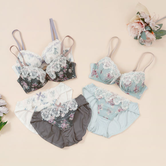 パリーゼ ロココ調クラシカルローズ ブラセット ABCDEF ブラジャー ショーツ セット レース Palissee