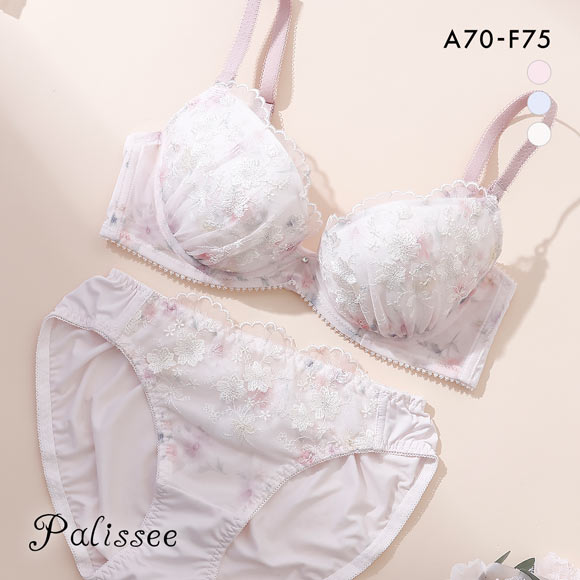 パリーゼ フェデフルール ブラセット ABCDEF ブラジャー ショーツ セット ナイスフィット プリント Palissee