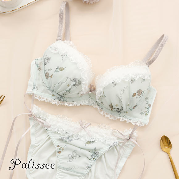 パリーゼ クラシカルガーリー ブラセット サイドリボン ABCDEF ブラジャー ショーツ セット Palissee
