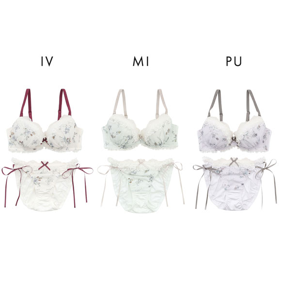 パリーゼ クラシカルガーリー ブラセット サイドリボン ABCDEF ブラジャー ショーツ セット Palissee