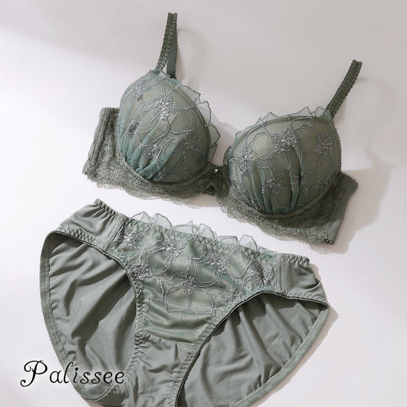 パリーゼ アザレアラメレース ブラセット ABCDEF ナイスフィット ブラジャー ショーツ セット Palissee
