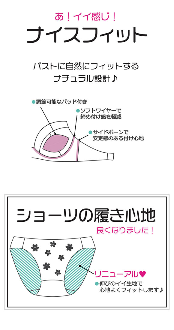 パリーゼ フルールアップリケ ブラセット ABCDEF ブラジャー ショーツ セット Palissee