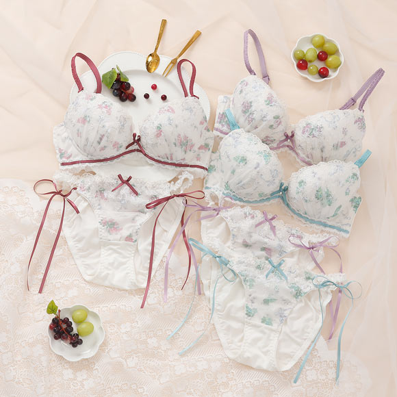 パリーゼ レザンリュバン ブラセット ABCDEF ブラジャー ショーツ セット サイドリボン Palissee