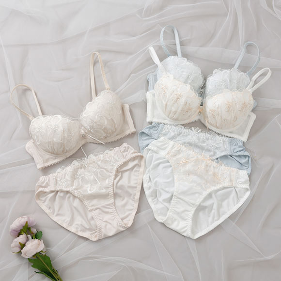 パリーゼ クレールフローラル ブラセット ABCDEF ブラジャー ショーツ セット Palissee