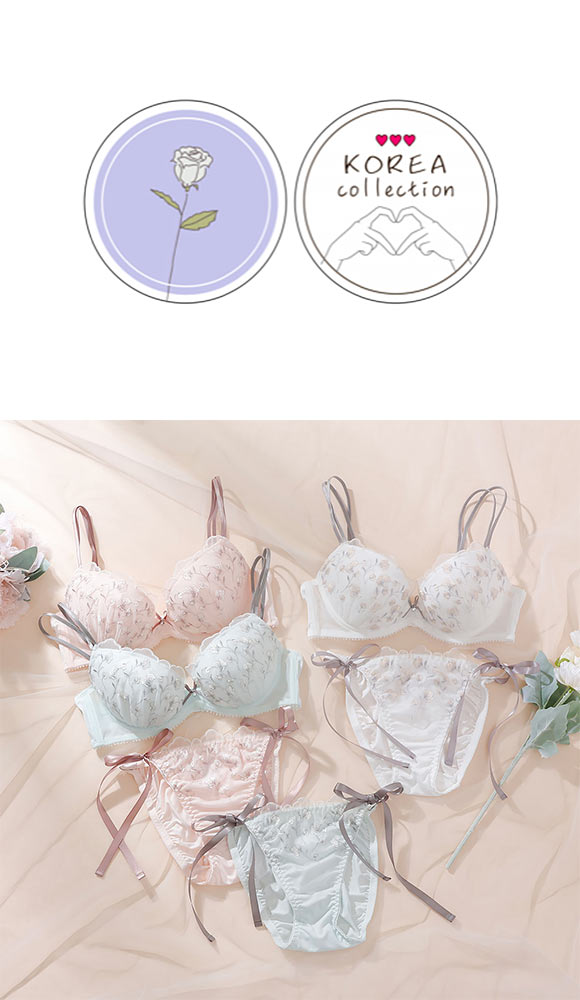 パリーゼ 3wayダブルストラップ ブラセット ABCDEF サイドリボン 背中見せ まる胸 ナチュラル ブラジャー ショーツ セット Palissee