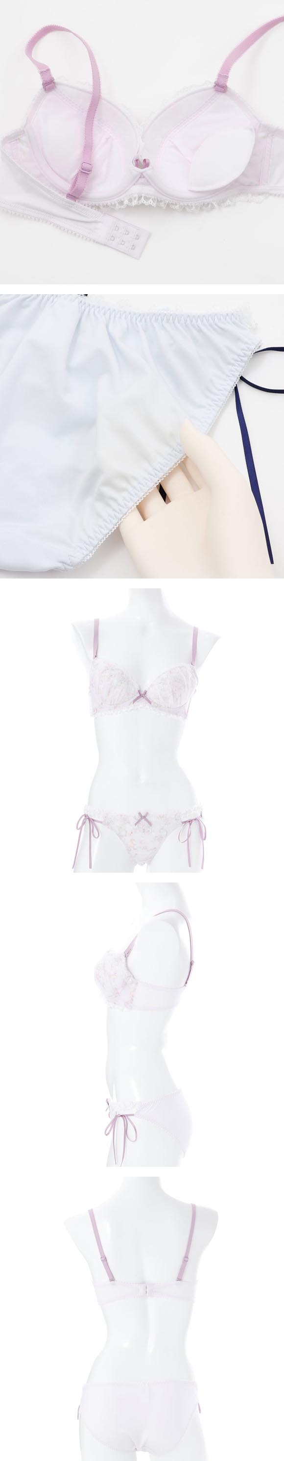 パリーゼ Doll dresser ブラセット ナイスフィット ABCDEF ブラジャー ショーツ セット サイドリボン 下着 大きいサイズ Palissee