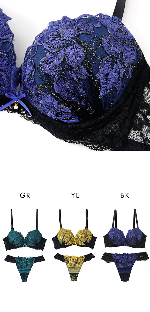 スパークス SPARKS グランローズ ブラジャー Tバックショーツ セット ABCDEF 脇高 谷間 盛りブラ バックレース