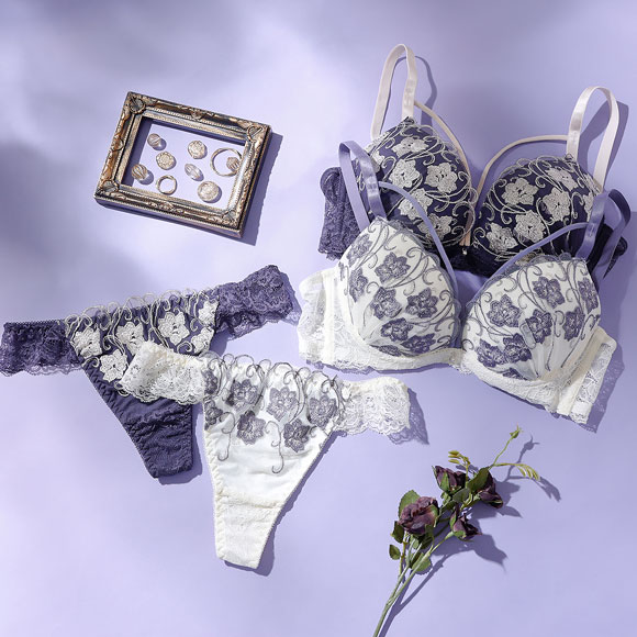 スパークス バイカラーフラワーコード ショーツ セット Tバックショーツ 脇高 ABCDEF 谷間 バックレース SPARKS