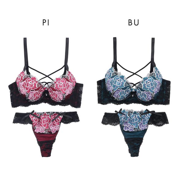 スパークス リリスフローラ ブラジャー Tバックショーツ セット ABCDEF ブラセット 大きいサイズ 脇高 盛り バックレース SPARKS