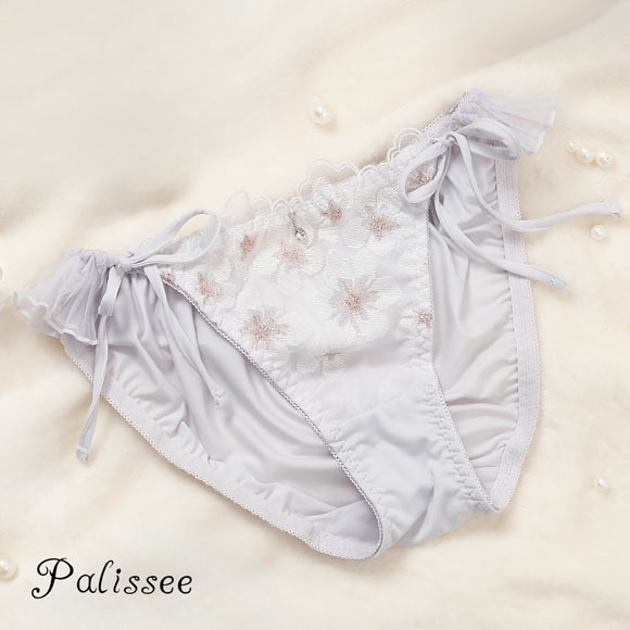 パリーゼ ラピュセル サイドリボン ショーツ プリーツ M 紐ショーツ Palissee