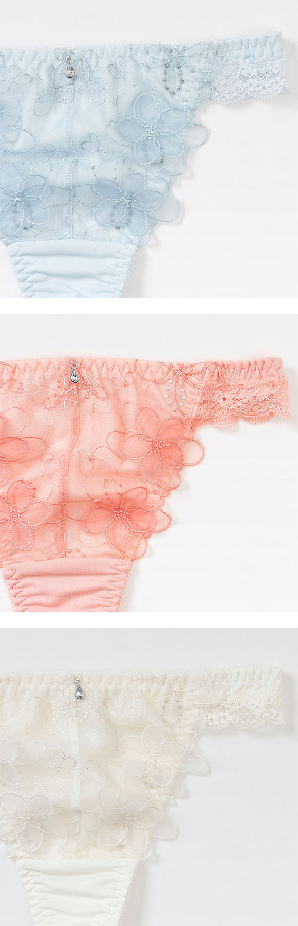 パリーゼ ブーケアップリケ Tバックショーツ M Palissee