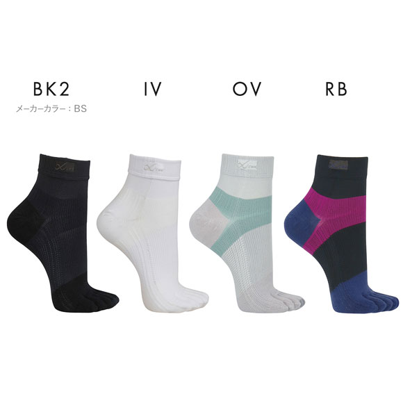 大谷翔平愛用モデル ワコール Wacoal シーダブリューエックス CW-X PARTS 男女兼用5本指サポートソックス 靴下 ショートタイプ BCR610