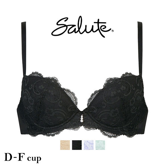 ワコール Wacoal サルート Salute series00 P-UP 3/4カップ ブラジャー DEF プッシュアップブラ 谷間 単品