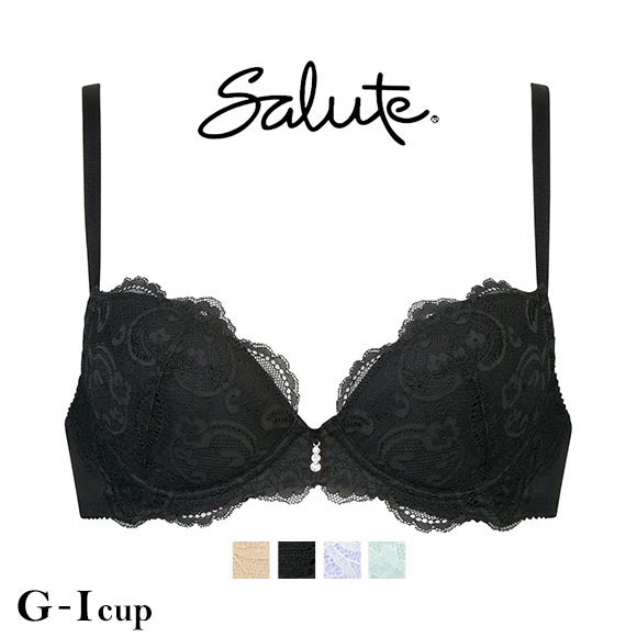 ワコール Wacoal サルート Salute series00 P-UP 3/4カップ ブラジャー GHI プッシュアップブラ 谷間 大きいサイズ 単品
