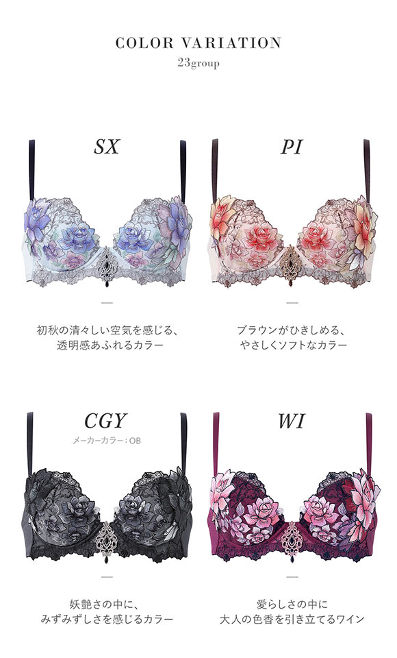 ワコール サルート 23グループ 23G P-UP ブラジャー DEF プッシュアップ 谷間 大きいサイズ Wacoal Salute BTJ423 25AWフェア