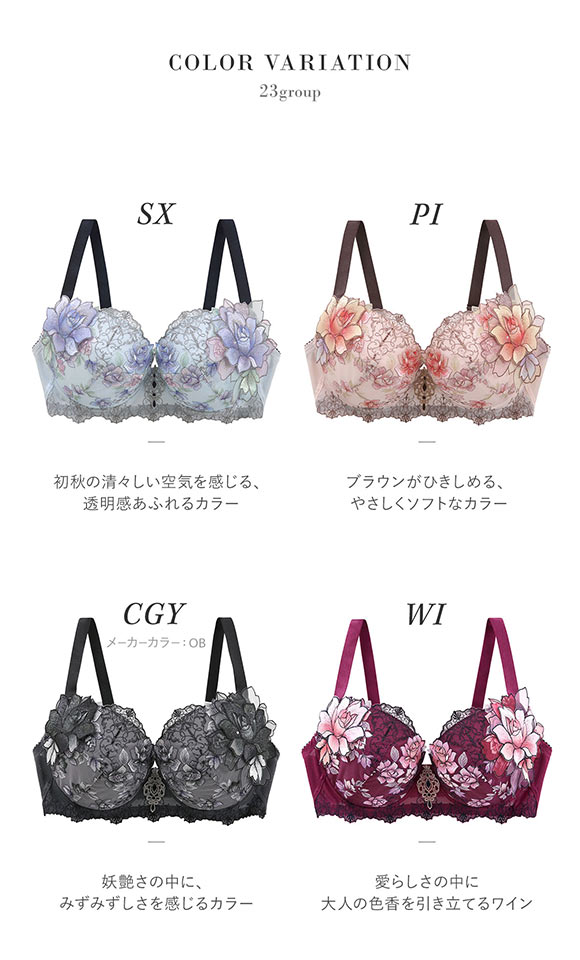 ワコール サルート 23グループ 23G P-UP ブラジャー GHI プッシュアップ 谷間 大きいサイズ Wacoal Salute BTJ423 25AWフェア