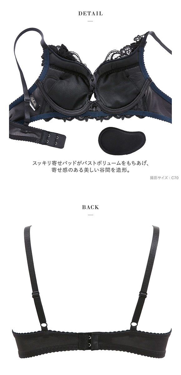 ワコール サルート 27グループ 27G VIVA LINE ブラジャー BC ビバライン 谷間 Wacoal Salute BTJ427 25AWブルーム