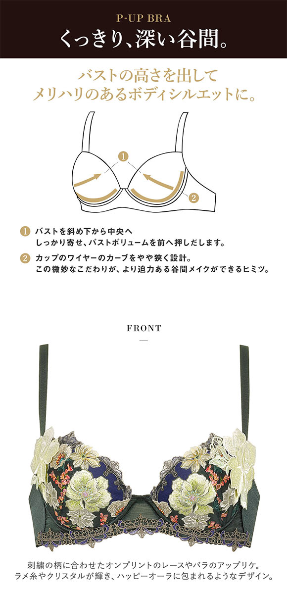 ワコール Wacoal サルート Salute 23AW 93G BTJ493 P-UP ブラジャー DEF プッシュアップ 単品 谷間 フェア