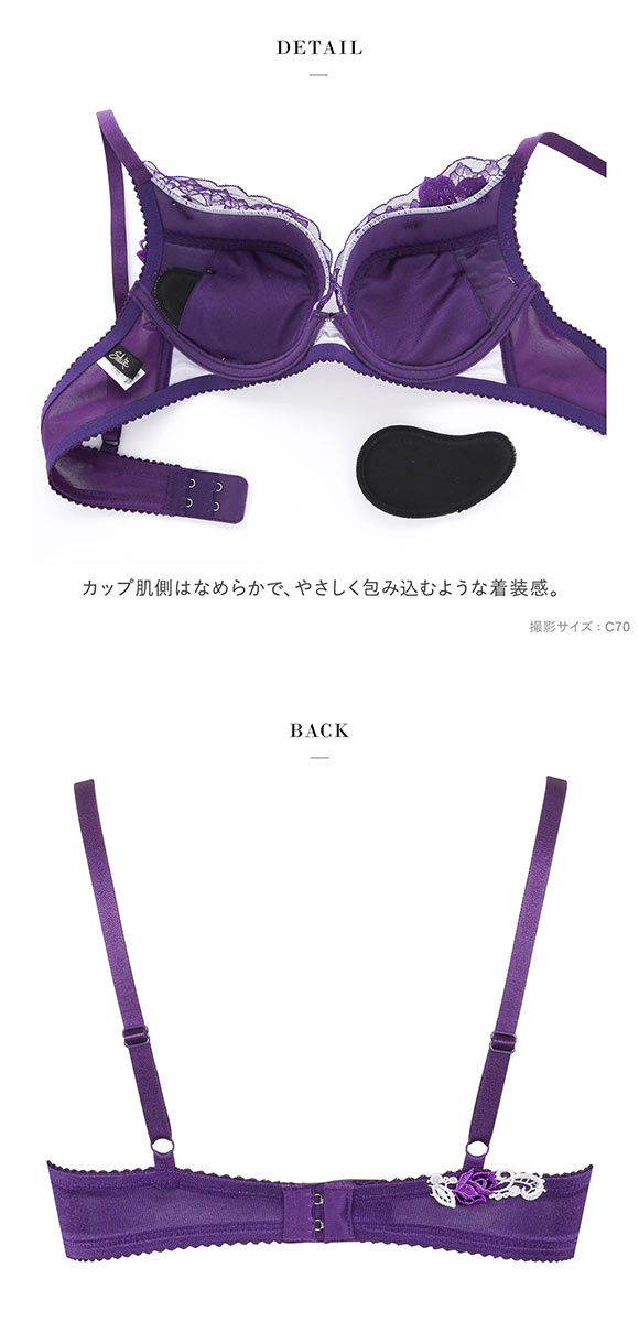 ワコール Wacoal サルート Salute 23AW 95G BTJ495 VIVA LINE ブラジャー DEF ビバライン 谷間 単品 ブルーム