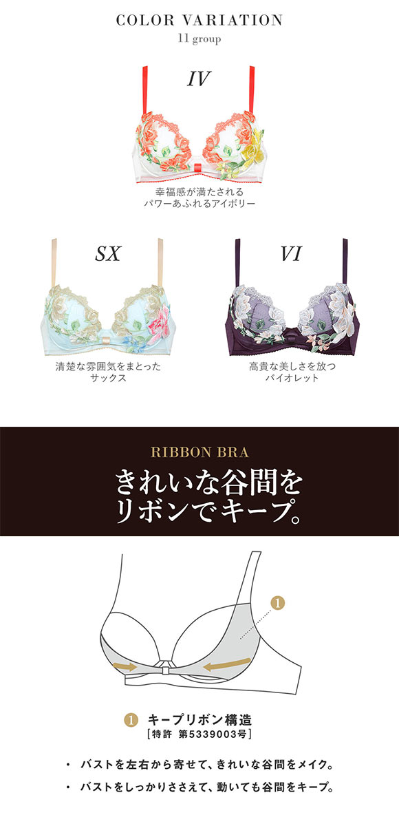 ワコール Wacoal サルート Salute 11G BTJ711 リボンブラ ブラジャー DEF 大きいサイズ 単品 24AW先行 コア