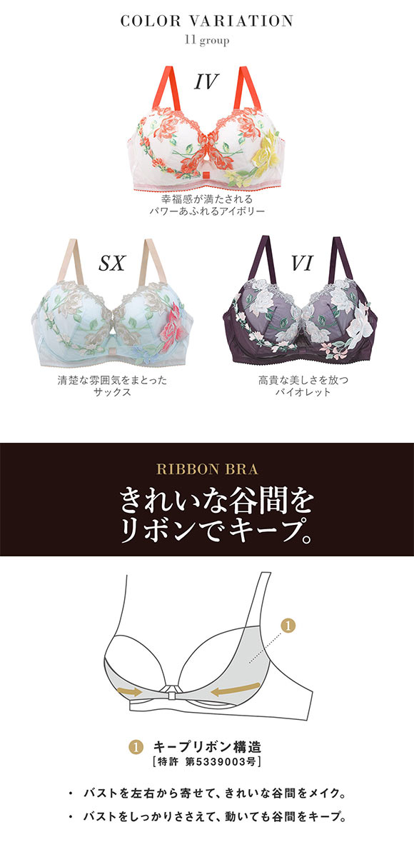 ワコール Wacoal サルート Salute 11G BTJ711 リボンブラ ブラジャー G 大きいサイズ 単品 24AW先行 コア