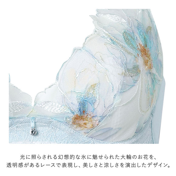 ワコール 夏めくブラ 3/4カップブラジャー BC ワコール ブラジャー 吸汗速乾 接触冷感 Wacoal BXB485 大きいサイズ