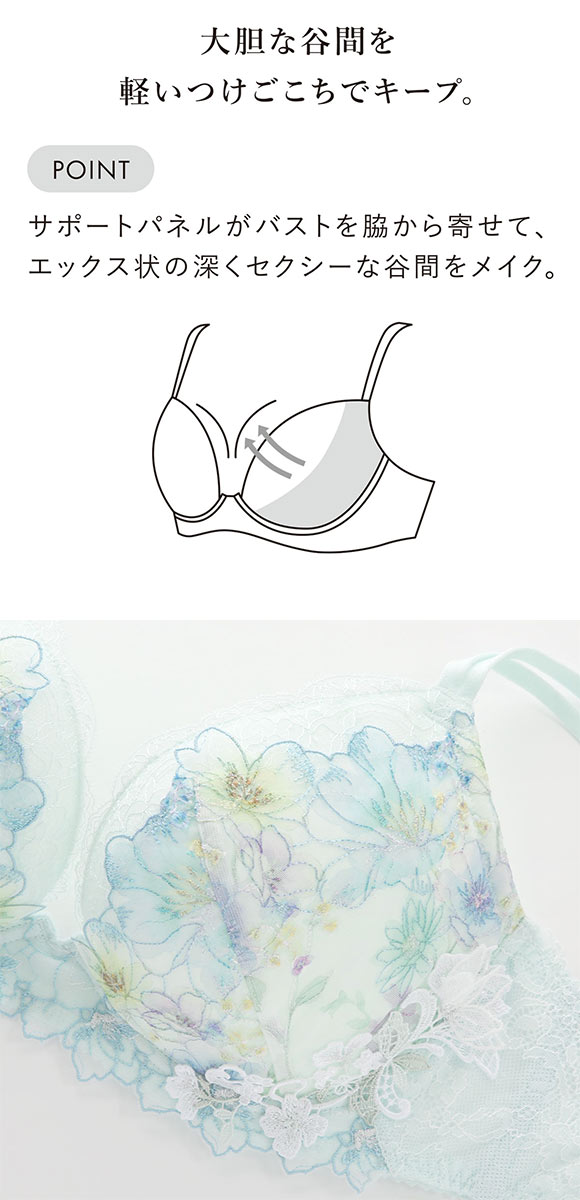 ワコール フロントエックスプラスブラ プレミアム 17series BXD717 17G 3/4カップブラジャー G Wacoal