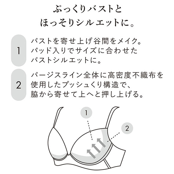 ワコール ボリューマライズブラ プレミアム 22series BXD722 22G ブラジャー G Wacoal 大きいサイズ