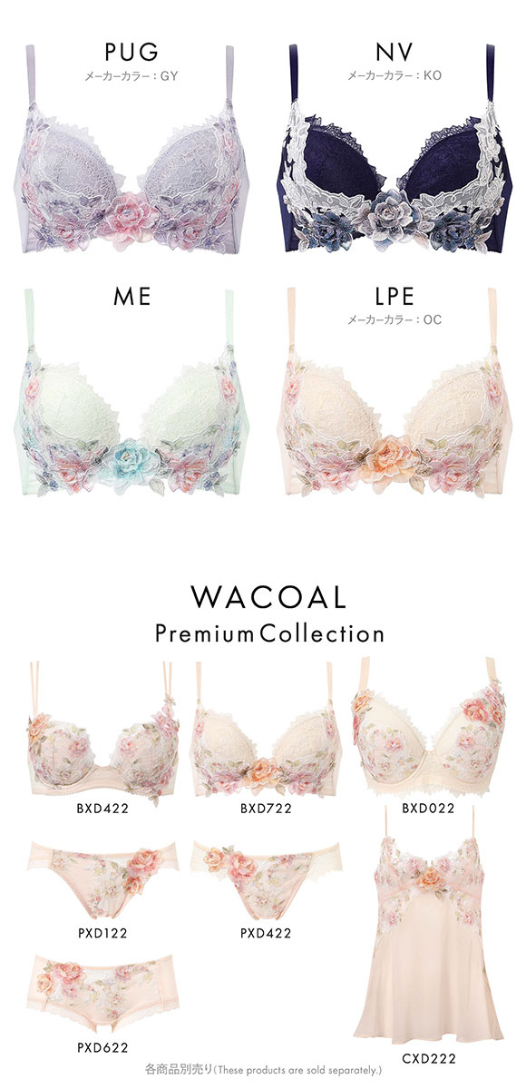 ワコール ボリューマライズブラ プレミアム 22series BXD722 22G ブラジャー G Wacoal 大きいサイズ