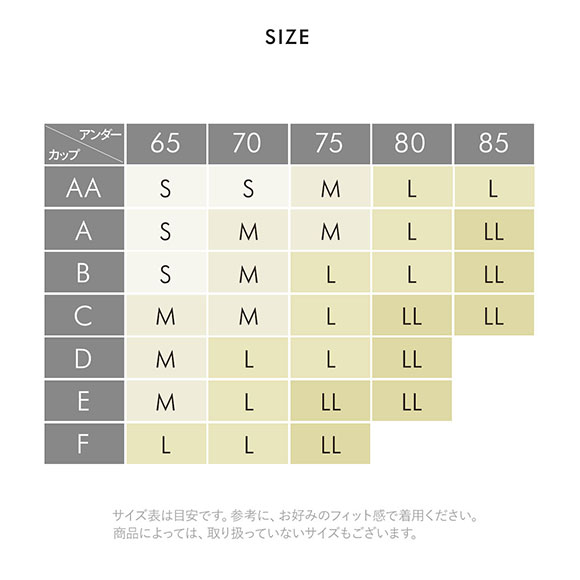ワコール Wacoal ゴコチ GOCOCi CGG535 ラクに美胸キープ ブラジャー ノンワイヤー シームレス ナイロン フラット LL 単品