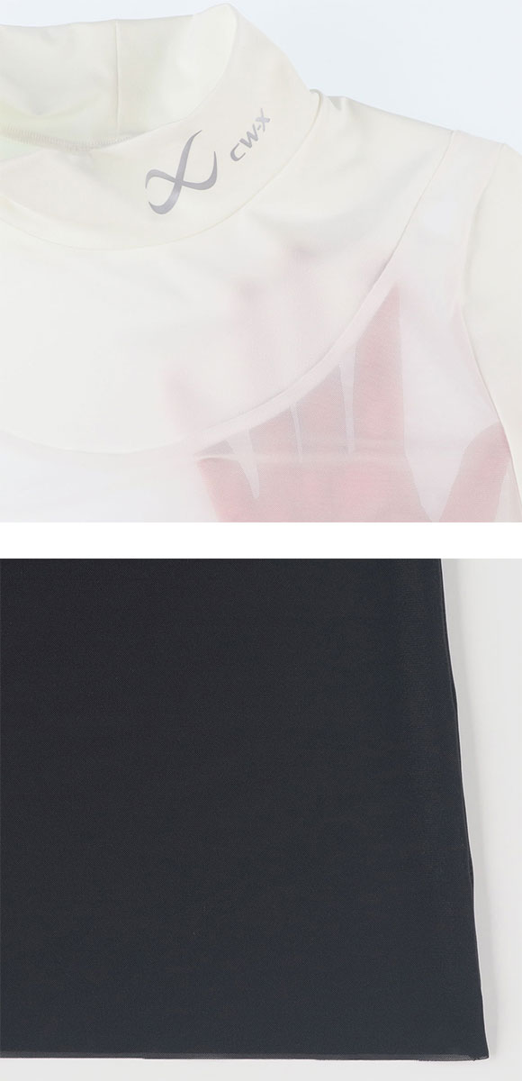 ワコール シーダブリューエックス CW-X WOMENS シアーメッシュトップス ハイネック 長袖 トップス CHY069 Wacoal