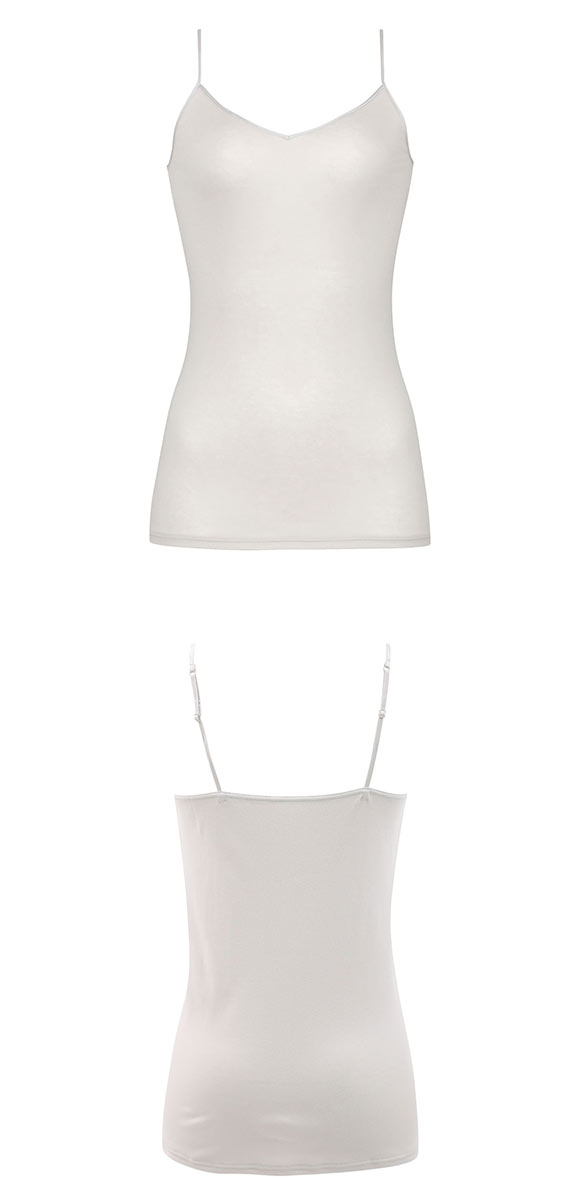 ワコール WACOALコットン オーガニックコットン100％ Vネック キャミソール インナー ニットトップ LL Wacoal