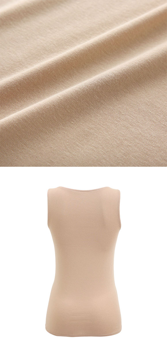 ワコール WACOALコットン ふんわりあったかタイプ Uネック ノースリーブ LL インナー 保温 Wacoal