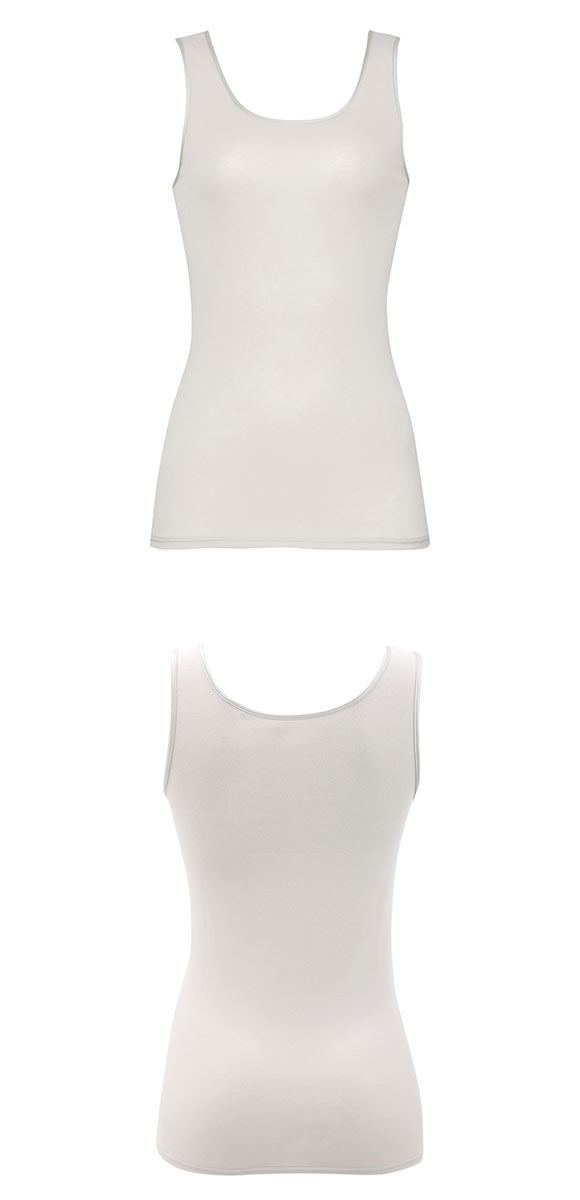 ワコール WACOALコットン オーガニックコットン100％ Uネック ノースリーブ インナー ニットトップ ML Wacoal