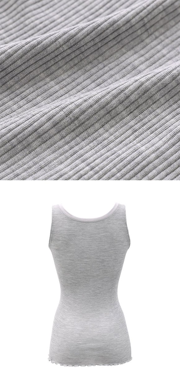 ワコール シルク混 ノースリーブ Vネック タンクトップ LL Wacoal